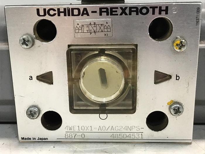 Used UCHIDA Rexroth Valve 4WE10X1-A0/AG24NPS-887-0 #136507