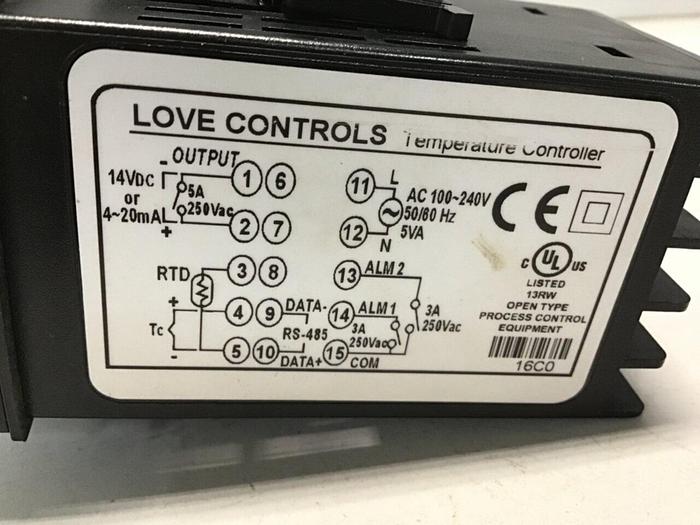 Used LOVE CONTROLS Temp Controller 16C-3 #144908
