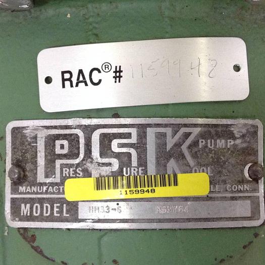 Used PSK Progressing Cavity Pump HM33-6 #74855