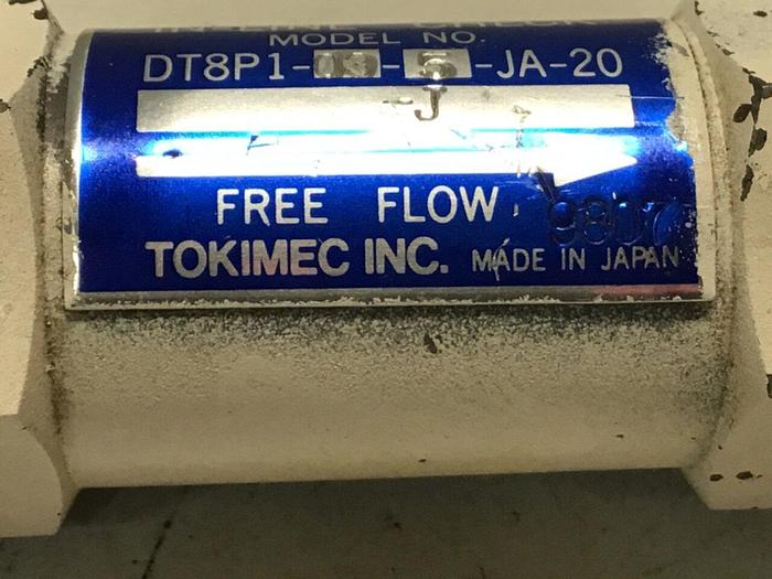 Used TOKIMEC Check Valve DT8P1-03-20-JA-20 #126631
