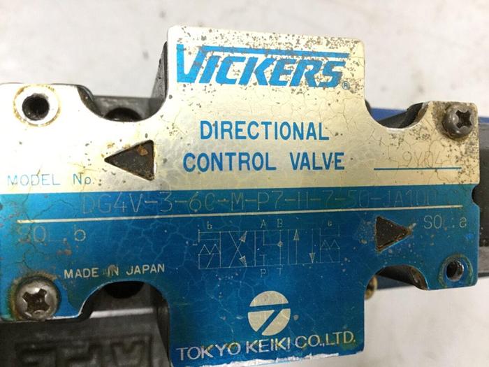 Used VICKERS Valve DG4V36CMP711750JA100 #114068