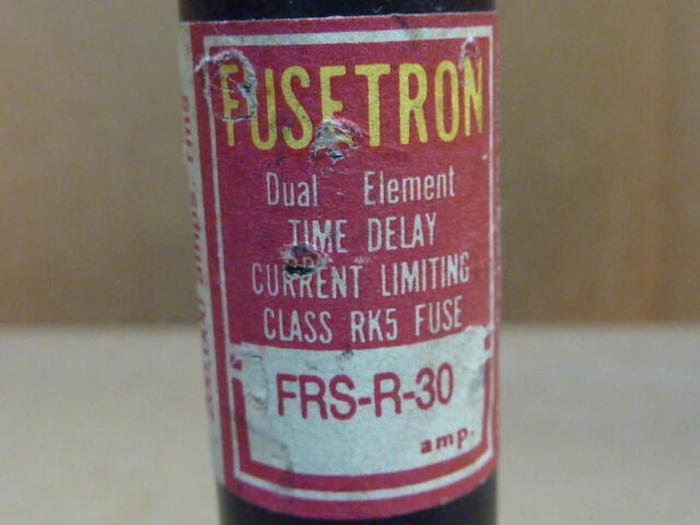 Used FUSETRON 30 Amp Fuse FRS-R-30 USED