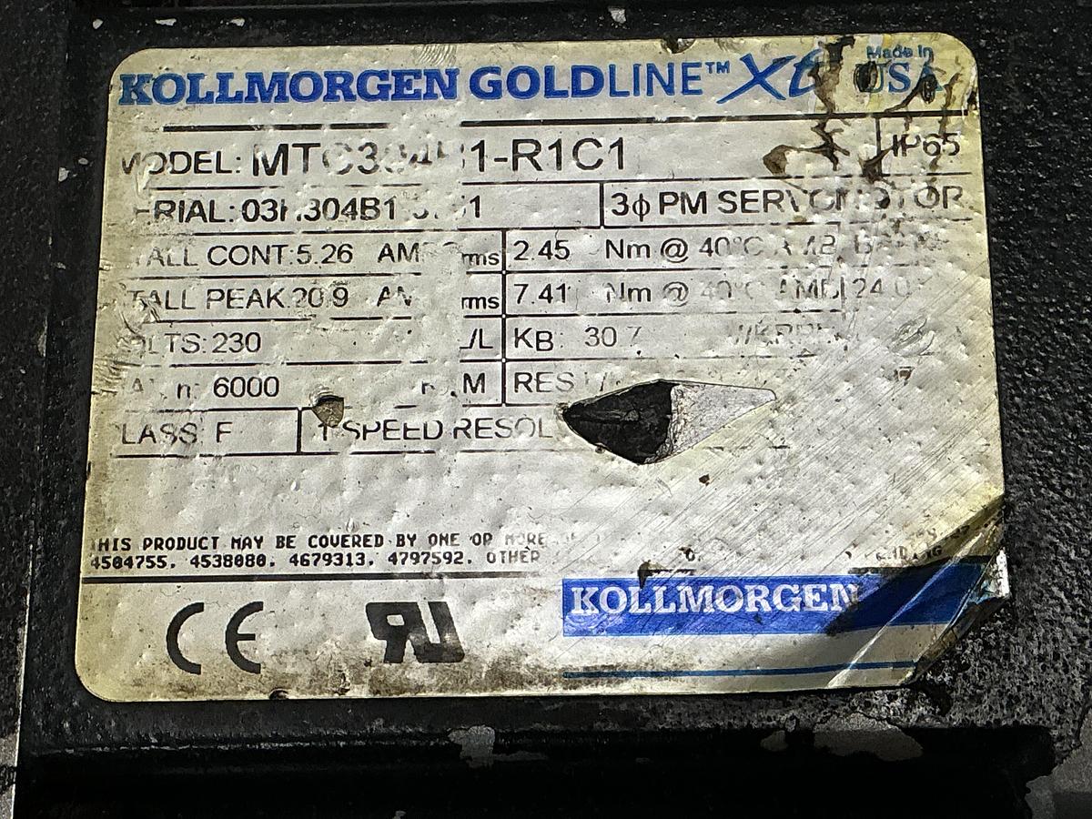 Used KOLLMORGEN GOLDLINE XT MTC304B1-R1C1