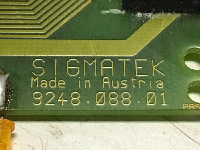 Used SIGMATEK Circuit Board 9248.088.01 Used #133074