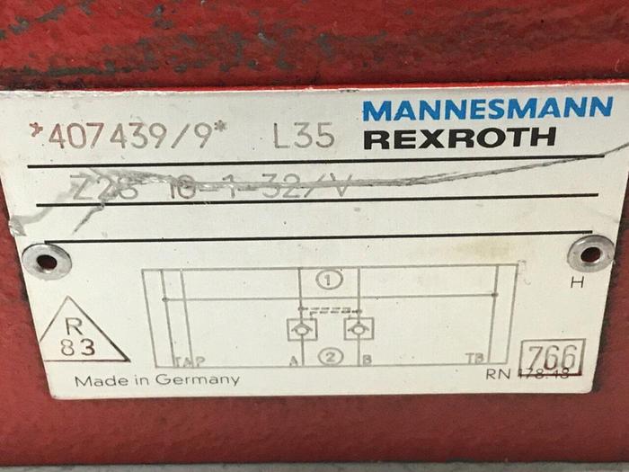 Used REXROTH Valve Z2810132V #117020