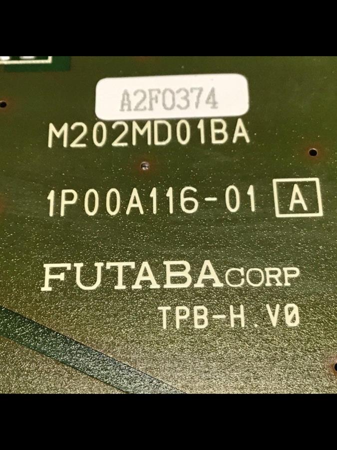 Used FUTABA Conair Dryer Display Screen 1P00A116-01 Used #143920