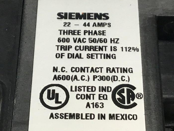 Used SIEMENS Relay 958L109441U #128747