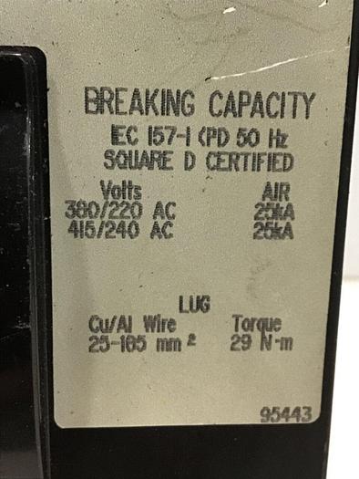 Used SQUARE D 150 Amp Breaker & Switch KAL36150 & SWITCH USED