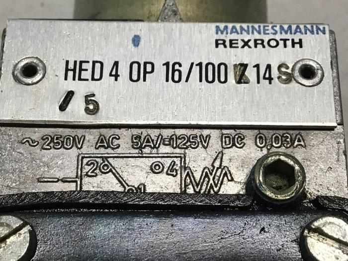 Used REXROTH Valve HED 4 0P 16/100 Z 14 S #115822