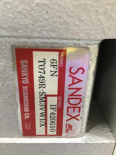Used SANDEX Indexing Drive 6FNT0749R-SM3VW1/X #108403