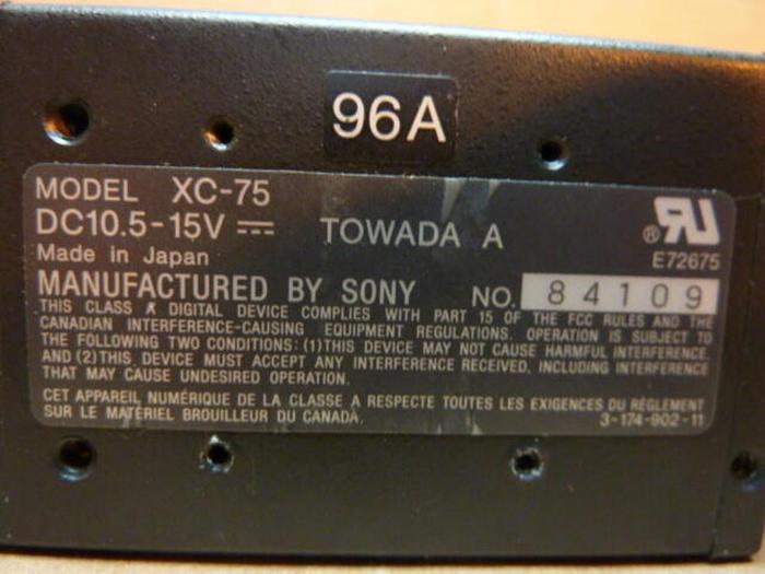 Used SONY CCD Video Camera Module XC-75 #25919