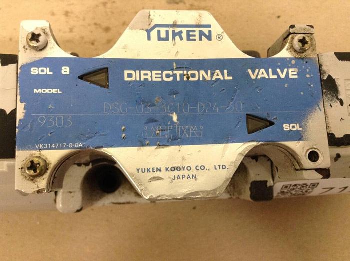 Used YUKEN Directional Valve DSG-03-3C10-D24-50 #71244