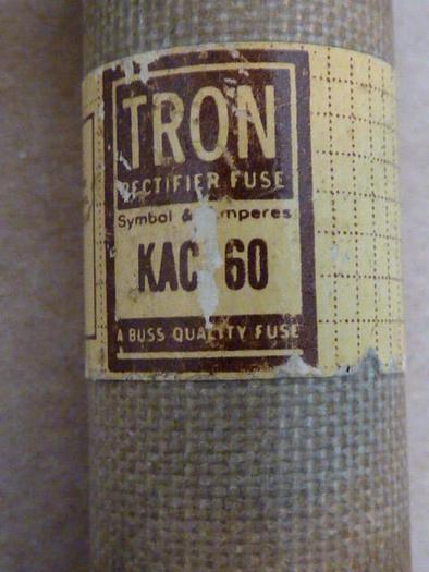 Used BUSSMANN 60 Amp Fuse KAC-60 #27453