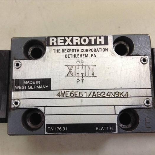 Used REXROTH Valve 4WE6E51AG24N9K4 #84293