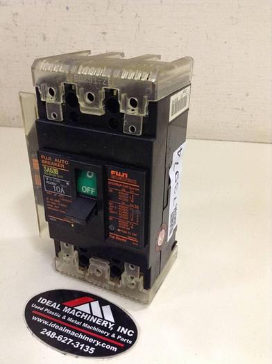 Used FUJI ELECTRIC 10 Amp Circuit Breaker SA53B-10 #73974