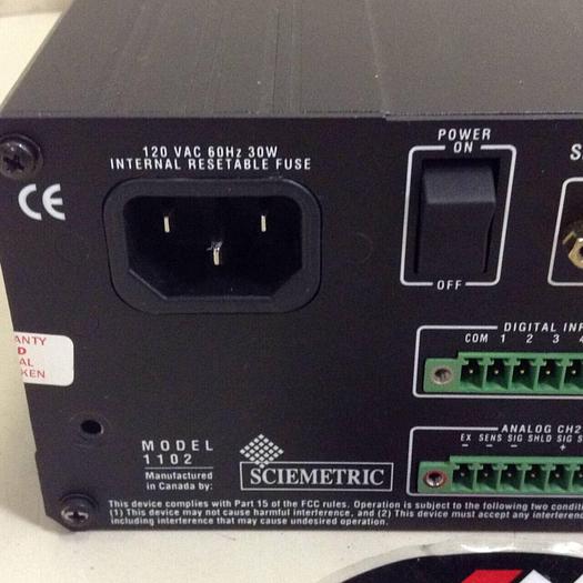 Used SCIEMETRIC INSTRUMENTS Sigmeter 1102 Ued