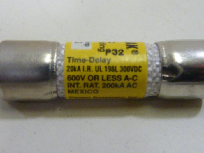 Used BUSSMANN 2 Amp Fuse LP-CC-2 #62239