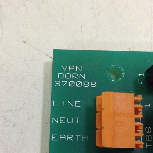 Used VAN DORN Instrumentation Board Circuit Board 370088 #100260