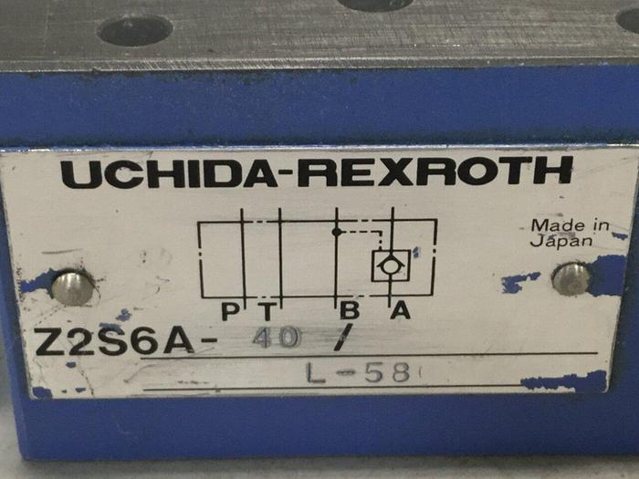 Used REXROTH / Uchida Valve Z2S6A40L58 #102354