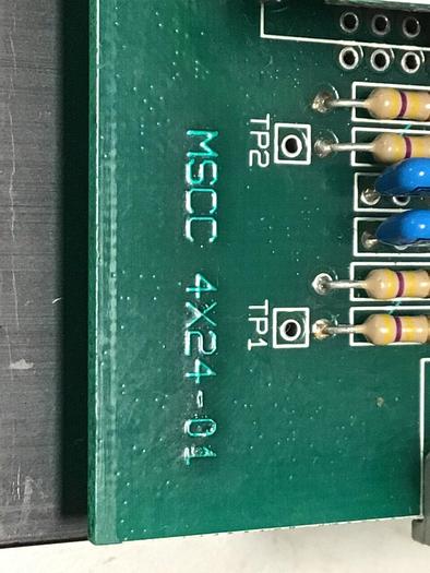 Used PLASTHING 4 Zone Control Card MSCC 4X24-01 #119240