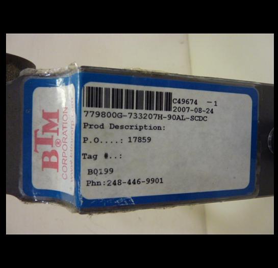 Used BTM CORP Power Clamp 779800G-733207H-90AL-SCDC Used