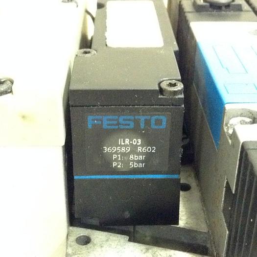 Used FESTO Control Block w/ Valves VIFB-03-B 03E-R-F13+IV #70605