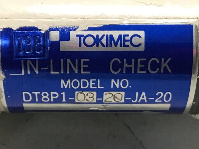 Used TOKIMEC Check Valve DT8P1-03-20-JA-20 #126648