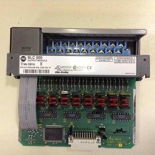 Used ALLEN BRADLEY Output Module 1746-OB16 SER D #50678