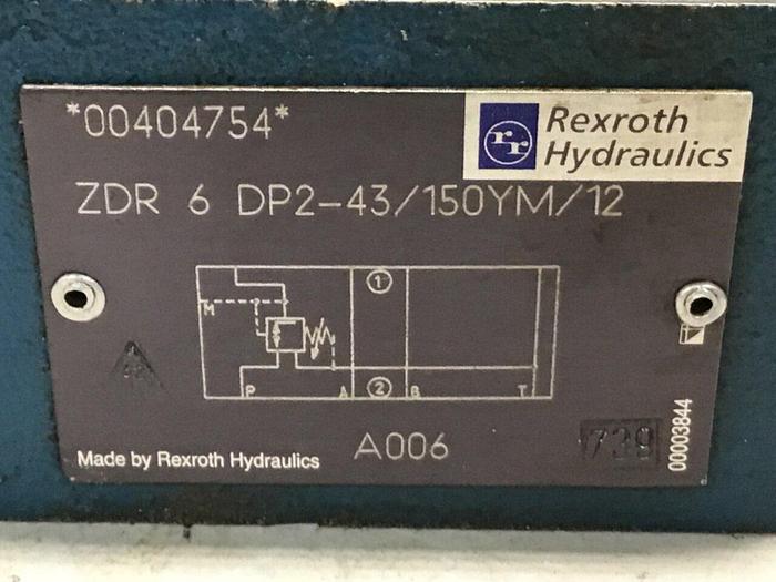 Used REXROTH Valve ZDR6DP243150YM12 #134399