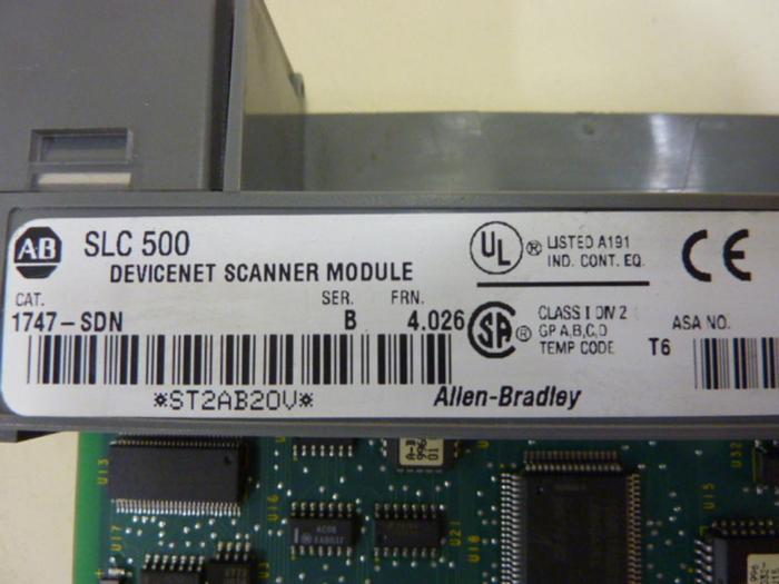 Used ALLEN BRADLEY Scanner Module 1747-SDN SER B #66833
