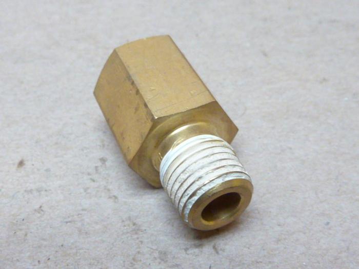 Used HY-LOK Brass Adapter H-MFAA-4N-BRAS #40406 SCRAPPED / DNL