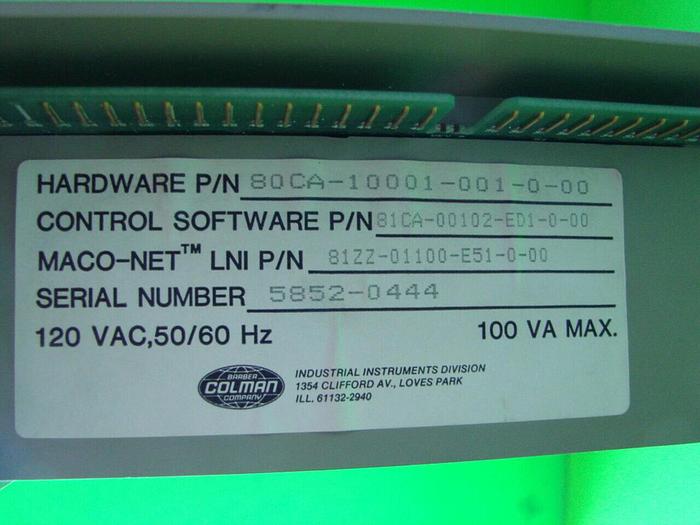 Used BARBER COLMAN Sequence Module MACO 8000 80CA-10001-001-0-00 #11035
