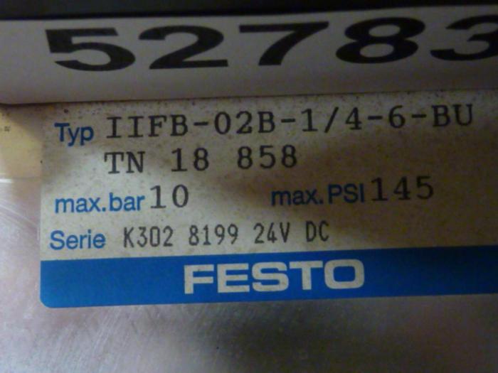 Used FESTO Control Block / Valve Terminal IFB8-02 #52783