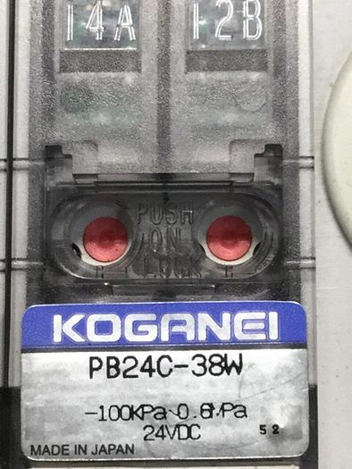 Used KOGANEI Manifold w/ Valves PBM7P-3W #104868