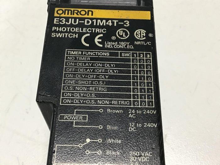 Used OMRON Photoelectric Switch E3JU-D1M4T-3 #112735
