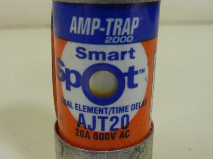 Used FERRAZ SHAWMUT 20 Amp Fuse AJT20 SMART SPOT #62315