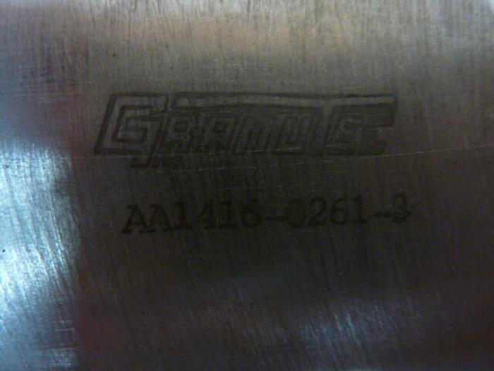 Used GRANUTECH-SATURN SYSTEMS Granulator Blade / Knife A1416-0261-3 #34107