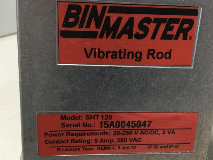 Used BIN MASTER Vibrating Rod SHT120 #111182