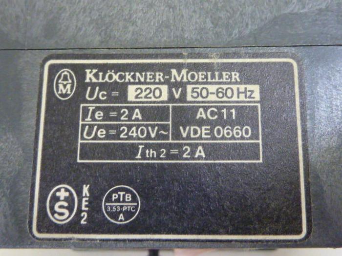 Used KLOCKNER MOELLER Overload Relay EMT5-DB #63664