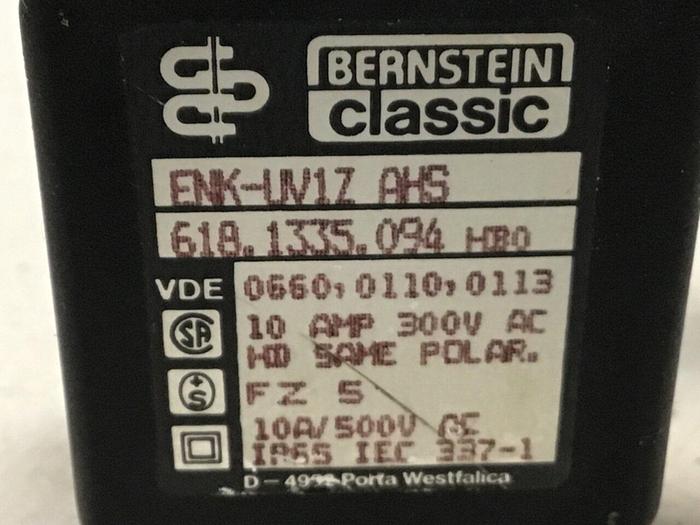 Used BERNSTEIN Limit Switch ENK-UV1Z AHS #121369