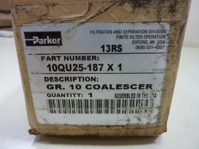 PARKER Coalescer 10QU25-187 X 1 #57777
