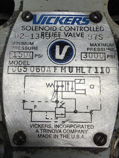Used VICKERS Valve CG5060AFMUHL7110 #139818