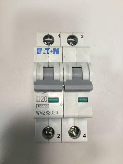 Used EATON CORPORATION Miniature Circuit Breaker WMZS2D20 #97846