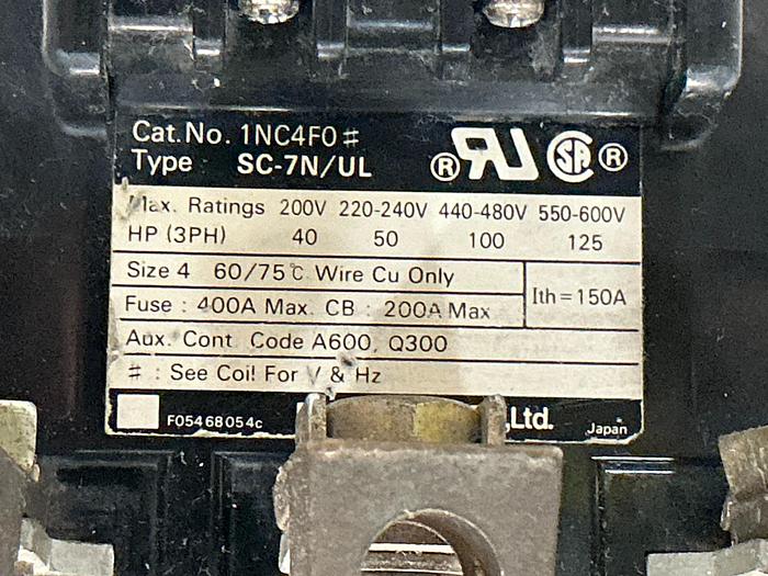 Used FUJI ELECTRIC SC-7N/UL