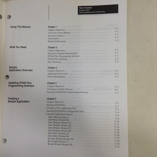 Used ALLEN BRADLEY User Manual 2707-802 #70844