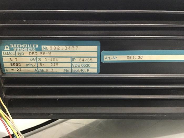 Used BAUMULLER Servo Motor DSG 56-M Used