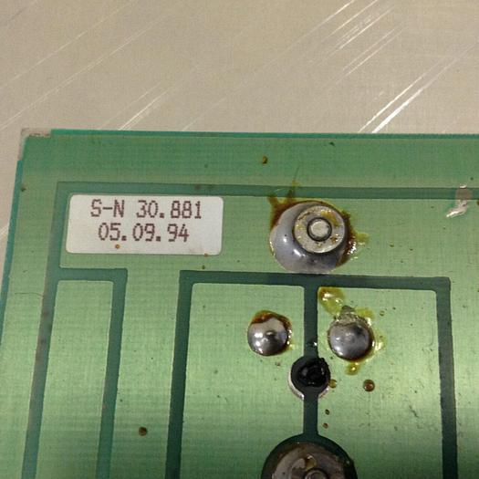 Used ARBURG Circuit Board 146A #82225