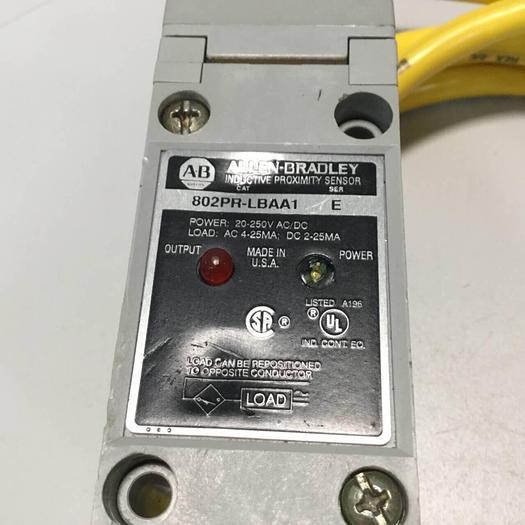 Used ALLEN BRADLEY Inductive Proximity Sensor 802PR-LBAA1 #96829