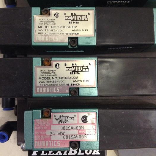 Used NUMATICS Control Block w/ Valves 082SS400M #80003
