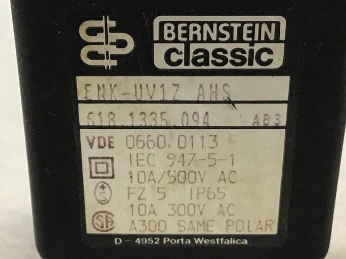 Used BERNSTEIN Limit Switch ENK-UV1Z AHS #121331